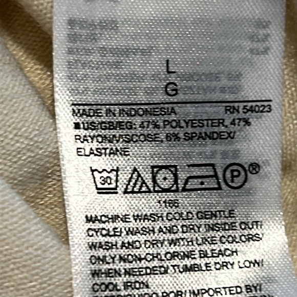 GAP Softspun Turtleneck Tie-Belt Midi Cream Dress Size L - Picture 14 of 16